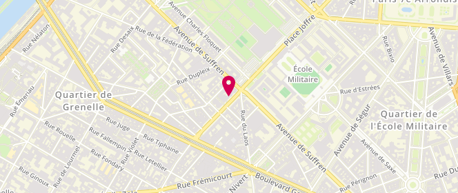 Plan de ROBEY Françoise, 50 Avenue de la Motte Picquet, 75015 Paris
