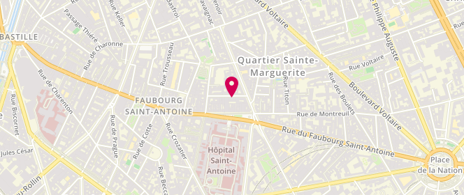 Plan de ANACHE Anne-Christine, 10 Rue du Dahomey, 75011 Paris