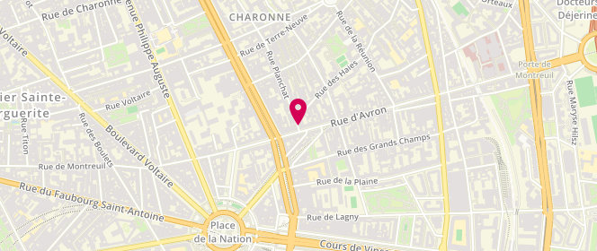 Plan de BERZIG Mourad, 2 Rue Planchat, 75020 Paris