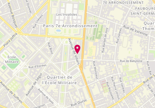 Plan de MORELLO Dominique, 15 Bis Avenue de Villars, 75007 Paris