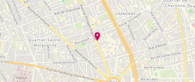 Plan de Pop-Jora Domnica, 48 Avenue Philippe Auguste, 75011 Paris