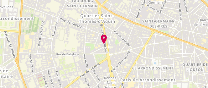 Plan de JOUANIQUE Corinne, 38 Boulevard Raspail, 75007 Paris