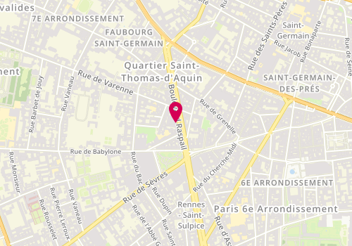 Plan de SANSON-KERMARREC Brigitte, 32 Boulevard Raspail, 75007 Paris