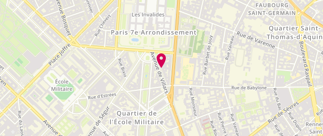 Plan de DE BOURAYNE Joël, 7 Avenue de Villars, 75007 Paris
