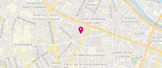 Plan de COUDREAU Sylvie, 3 Rue du Sabot, 75006 Paris