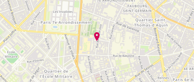 Plan de CHAMPART-CURIE Odile, 28 Rue Barbet de Jouy, 75007 Paris