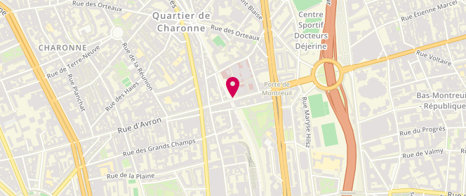 Plan de CASTILLO BUJASE Natasha, 119 Rue d'Avron, 75020 Paris
