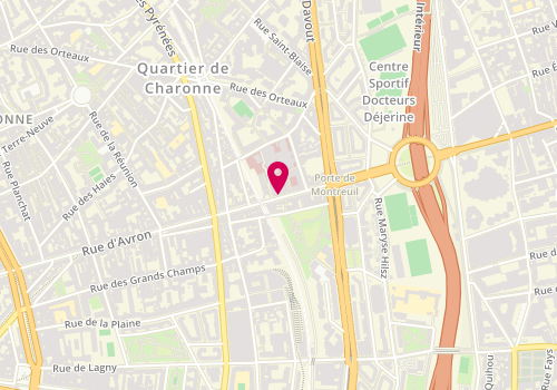 Plan de OLLIVE Delphine, 125 Rue d'Avron, 75020 Paris
