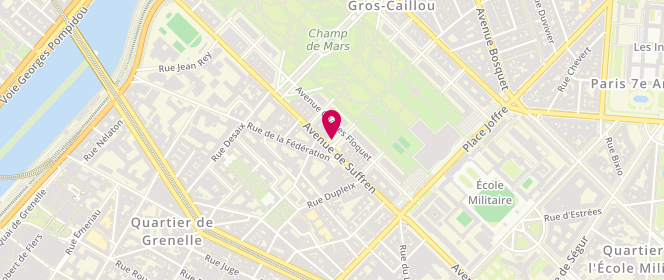 Plan de BICLET Philippe, 6 Avenue du General Détrie, 75007 Paris