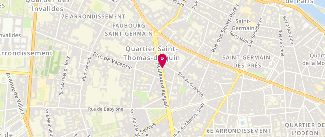 Plan de LETANOUX Martine, 17 Boulevard Raspail, 75007 Paris