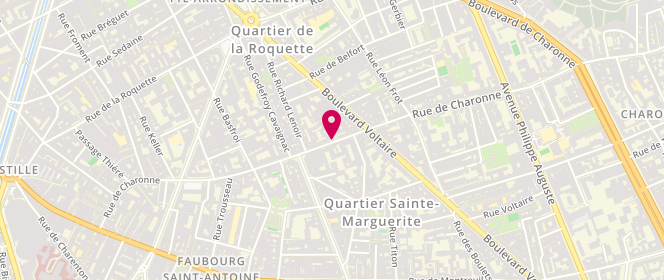 Plan de AZOT Axelle, 99 Rue de Charonne, 75011 Paris