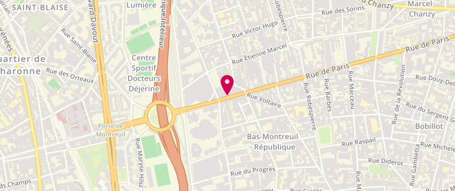 Plan de TRINCARD Blandine, 258 Bis Rue de Paris, 93100 Montreuil