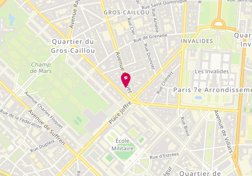 Plan de GORWOOD-JOURDAIN Sophie, 64 Avenue Bosquet, 75007 Paris