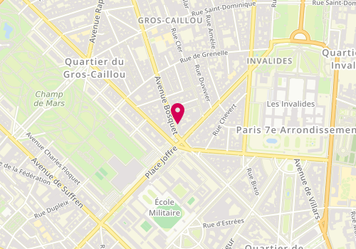 Plan de SANt'ANA SIMAS Roberta, 83 Avenue Bosquet, 75007 Paris