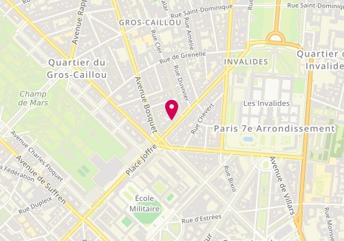 Plan de JAKUBOWICZ-FRAIBERGER Michèle, 36 Avenue de la Motte Picquet, 75007 Paris