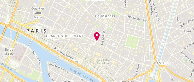 Plan de MONTLOIN Didier, 6 Rue du Roi de Sicile, 75004 Paris