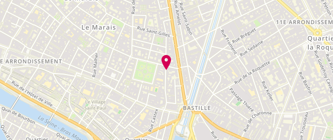 Plan de BEAUTRU Richard, 40 Rue des Tournelles, 75004 Paris