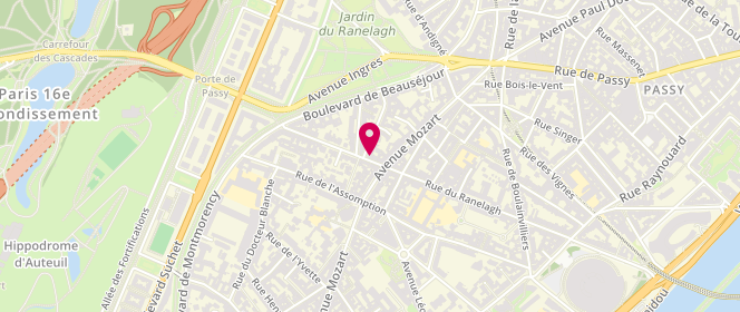 Plan de BOISSIN Hervé, 86 Rue du Ranelagh, 75016 Paris
