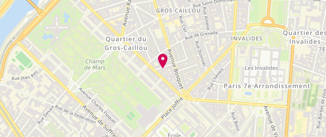 Plan de BUI Quy Minh Patrick, 33 Rue du Champ de Mars, 75007 Paris