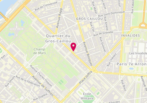 Plan de SCHNEIDER Pierre, 85 Avenue de la Bourdonnais, 75007 Paris