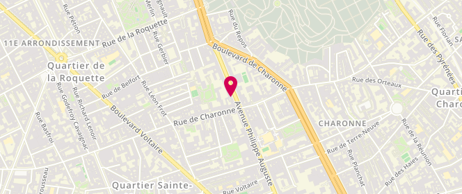 Plan de ACHER Félix, 101 Avenue Philippe Auguste, 75011 Paris