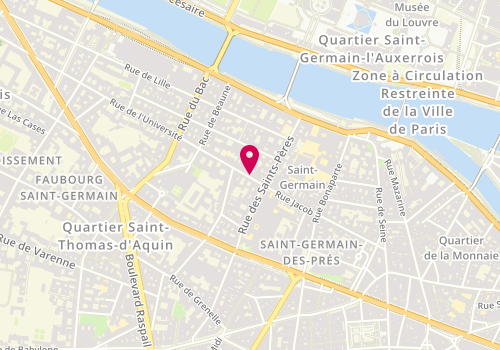 Plan de GUERIN Danièle, 8 Rue de l'Universite, 75007 Paris