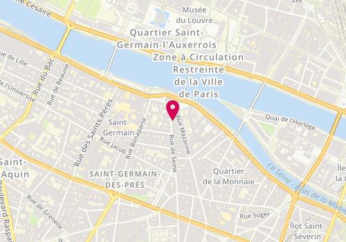 Plan de SINGER Béatrice, 13 Rue de Seine, 75006 Paris