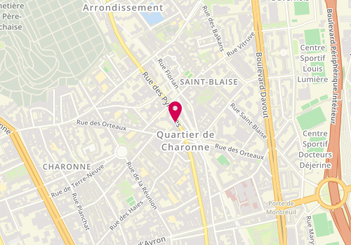 Plan de ZAGOURI Martine, 119 Rue des Pyrenees, 75020 Paris
