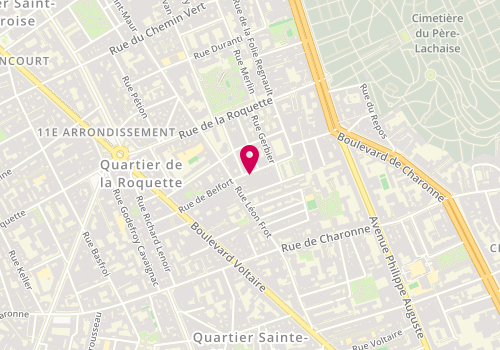 Plan de LACOSTE Sophie, 8 Rue de la Folie Regnault, 75011 Paris