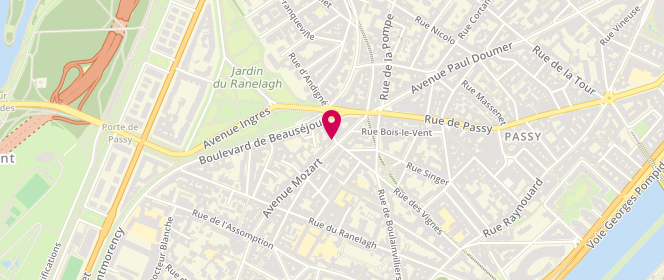 Plan de ABITBOL Jean-Joseph, 1 Rue Largillière, 75016 Paris