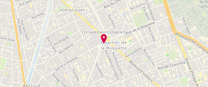Plan de KAOUTAR Bacha, 130 Rue de la Roquette, 75011 Paris
