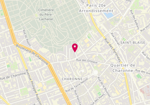 Plan de Dr Vanessa Khanine - Rhumatologie, 28 Rue Ligner, 75020 Paris