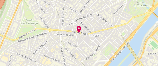 Plan de BOKOBZA Evelyne, 67 Rue de Passy, 75016 Paris