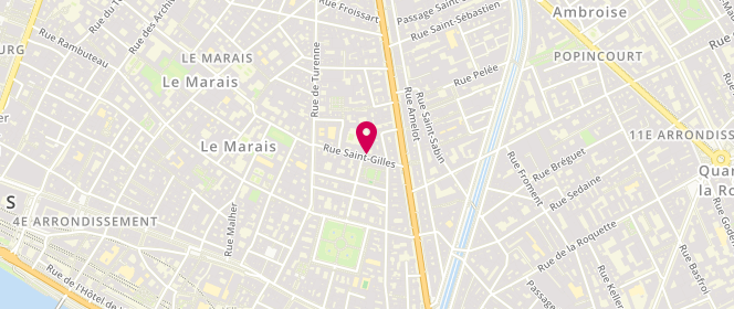 Plan de BUFNOIR Julien, 12 Rue Saint Gilles, 75003 Paris