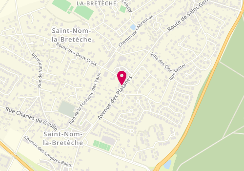 Plan de BIGOT Mona, 39 Avenue des Platanes, 78860 Saint-Nom-la-Bretèche