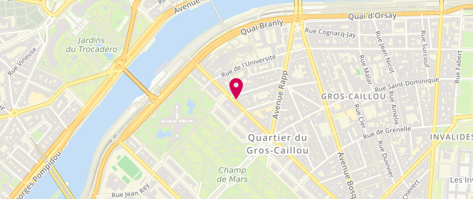 Plan de BOUSIQUIER Pascal, 25 Avenue de la Bourdonnais, 75007 Paris