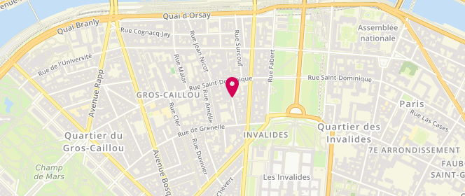 Plan de HOLLAND Béatrice, 11 Rue de la Comete, 75007 Paris