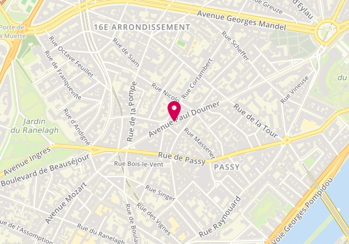 Plan de CHAUCHARD Claude, 77 Avenue Paul Doumer, 75116 Paris