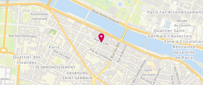 Plan de AEBERHARDT Adrien, 57 Rue de Lille, 75007 Paris