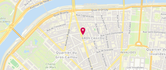 Plan de GUZMAN-RUIZ Adriana, 25 Avenue Bosquet, 75007 Paris