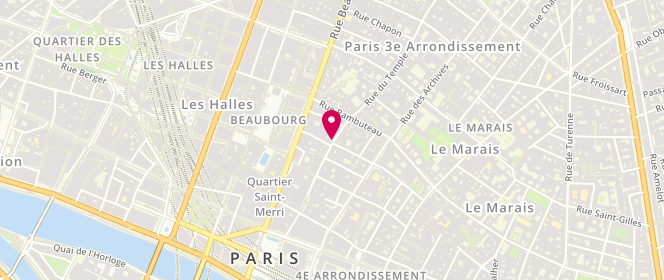 Plan de MACHEBOEUF Yvan, 51 Rue du Temple, 75004 Paris