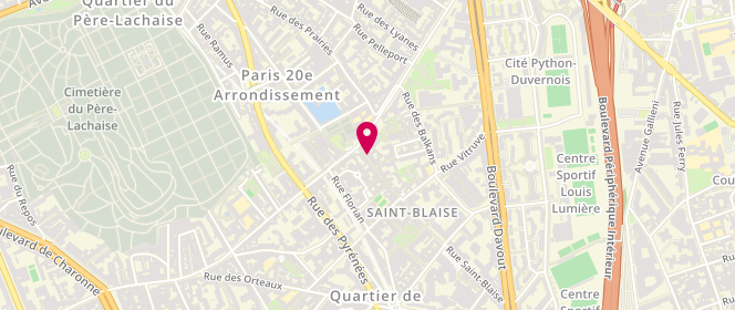 Plan de CASTANEDO Gérald, 7 Rue Saint Blaise, 75020 Paris