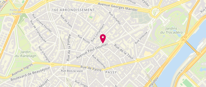 Plan de YAFI WASSEK El, 60 Avenue Paul Doumer, 75116 Paris