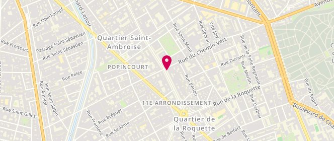 Plan de ROUAS Gilles, 22 Avenue Parmentier, 75011 Paris