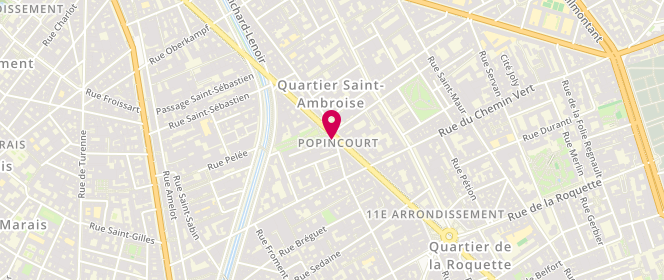 Plan de BOKOBZA Gabriel, 88 Boulevard Voltaire, 75011 Paris