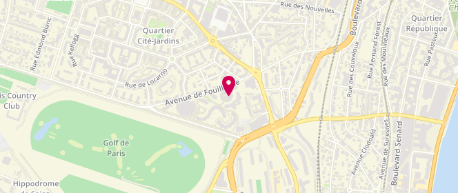 Plan de LE BRUN-HINAULT Sterenn, 5 Avenue de Fouilleuse, 92210 Saint-Cloud