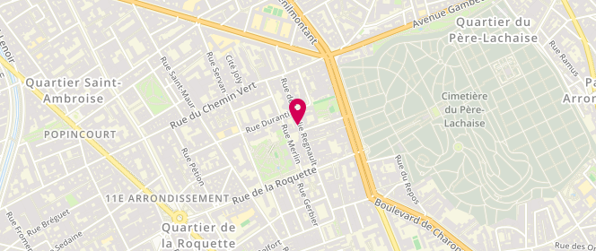 Plan de JEANNIN Raphaël, 55 Rue de la Folie Regnault, 75011 Paris