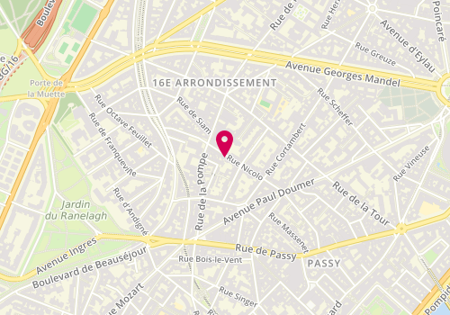 Plan de LAMBLIN Benoît, 65 Rue Nicolo, 75016 Paris