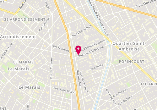 Plan de LIPS Jean Christophe, 5 Rue Saint Sébastien, 75011 Paris