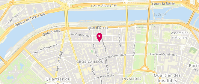 Plan de DELl'UOMO Andréa, 141 Rue de l'Université, 75007 Paris